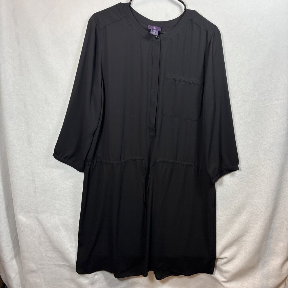 ELEGANT & SEXY BLACK U Neck Black  DRESS Xl